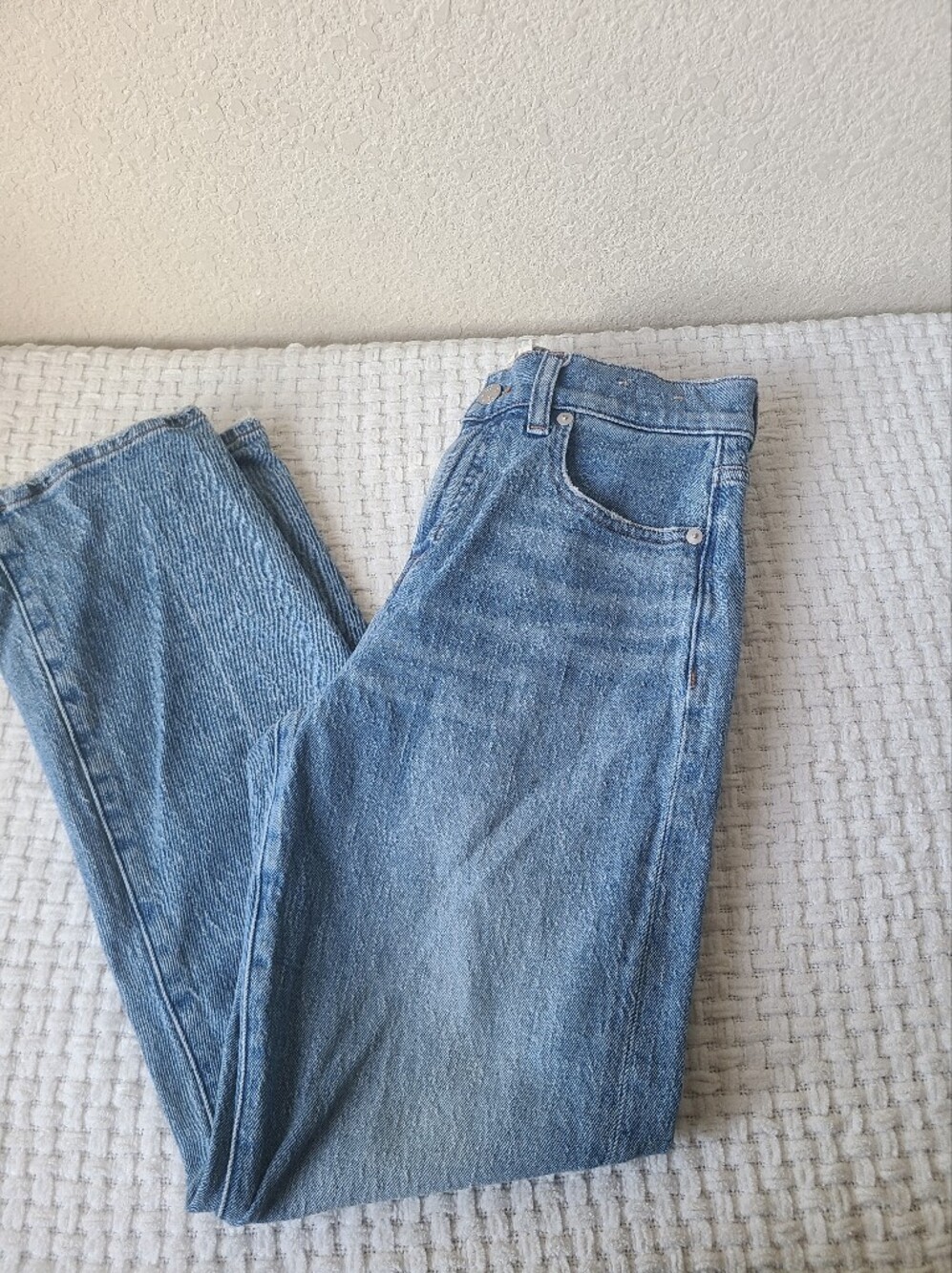 Madewell 90s Straight Classic Light Blue Denim Jeans Women's Size 25P